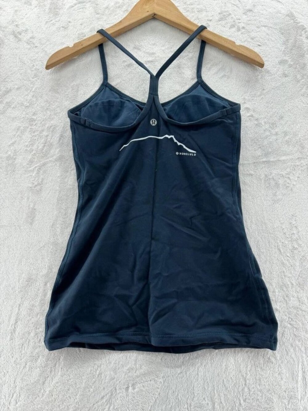 NWOT - Lululemon Power Y Tank *Luon Nocturnal Teal *HONOLULU print | SIZE: 6